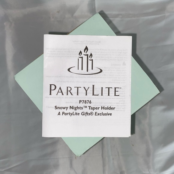 RETIRED! PartyLite❄️Starry Nights Taper Holder (P7876) - Set of 2 - Picture 8 of 8